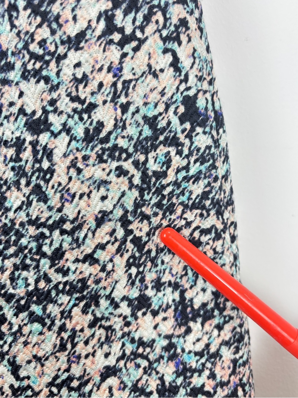 Club Monaco Silk Wool Blend Shift Dress Mini 00 Black Multicolor Textured Print - Picture 11 of 12